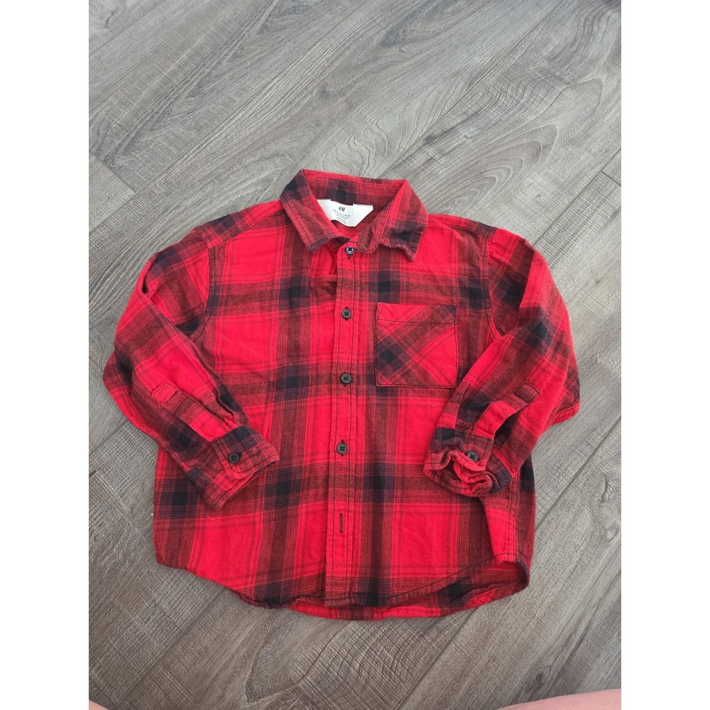 H&m toddler boy botton down top 5t